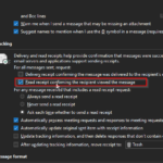 Lesebestätigung Outlook
